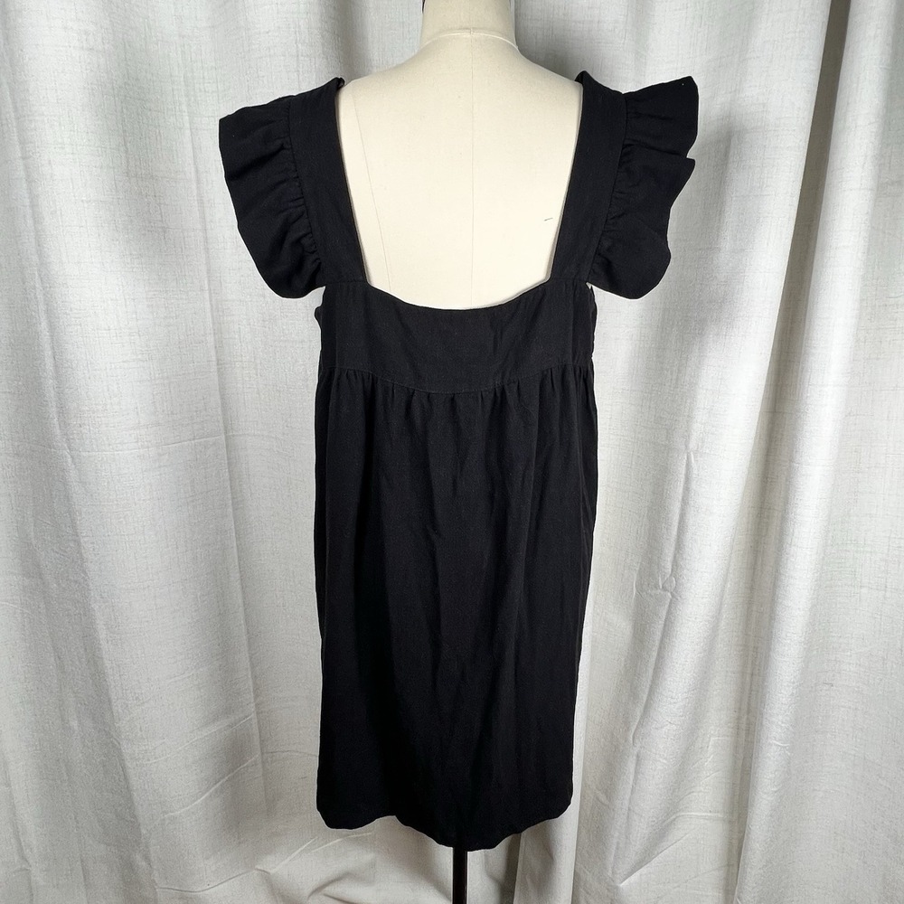 New! Pomander Place Tuckernuck Hazel Flutter Sleeve Dress XXL Plus Black - Picture 6 of 11